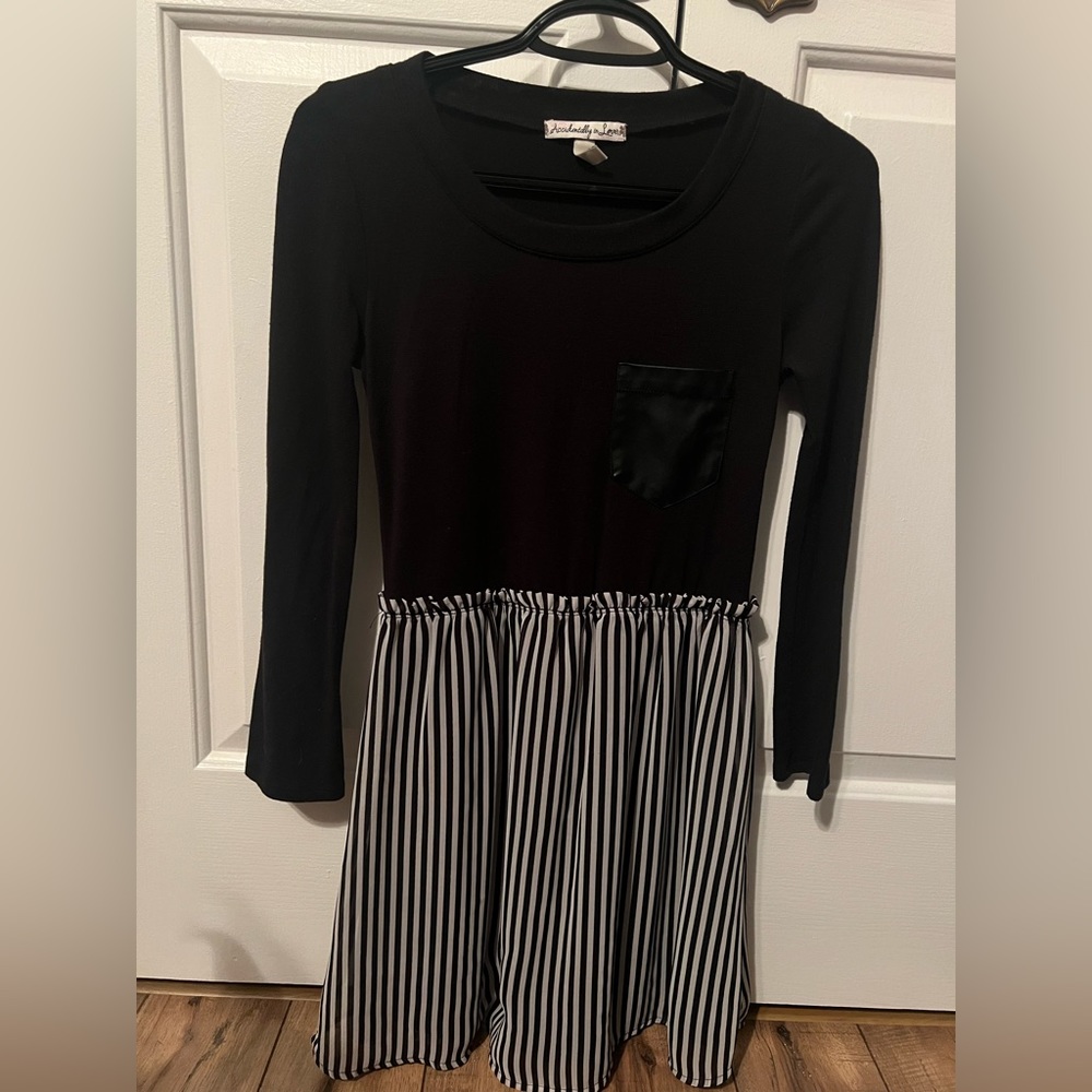 Accidentally in Love Striped Panel Dress